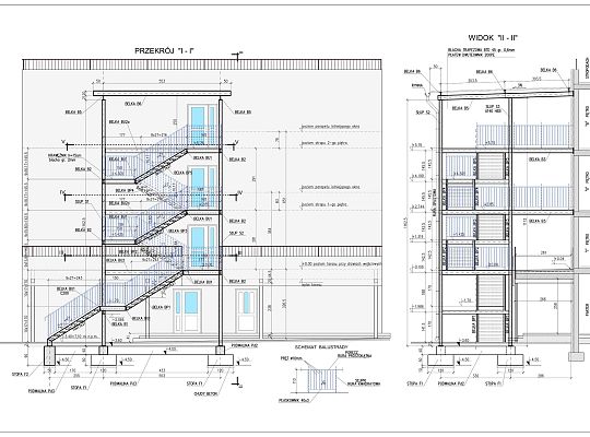 Schody o konstrukcji stalowej