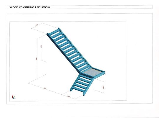 Schody o konstrukcji stalowej