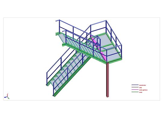 Schody o konstrukcji stalowej