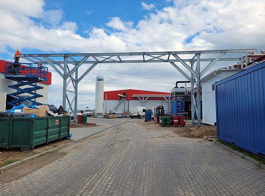 Widok konstrukcji wsporczej